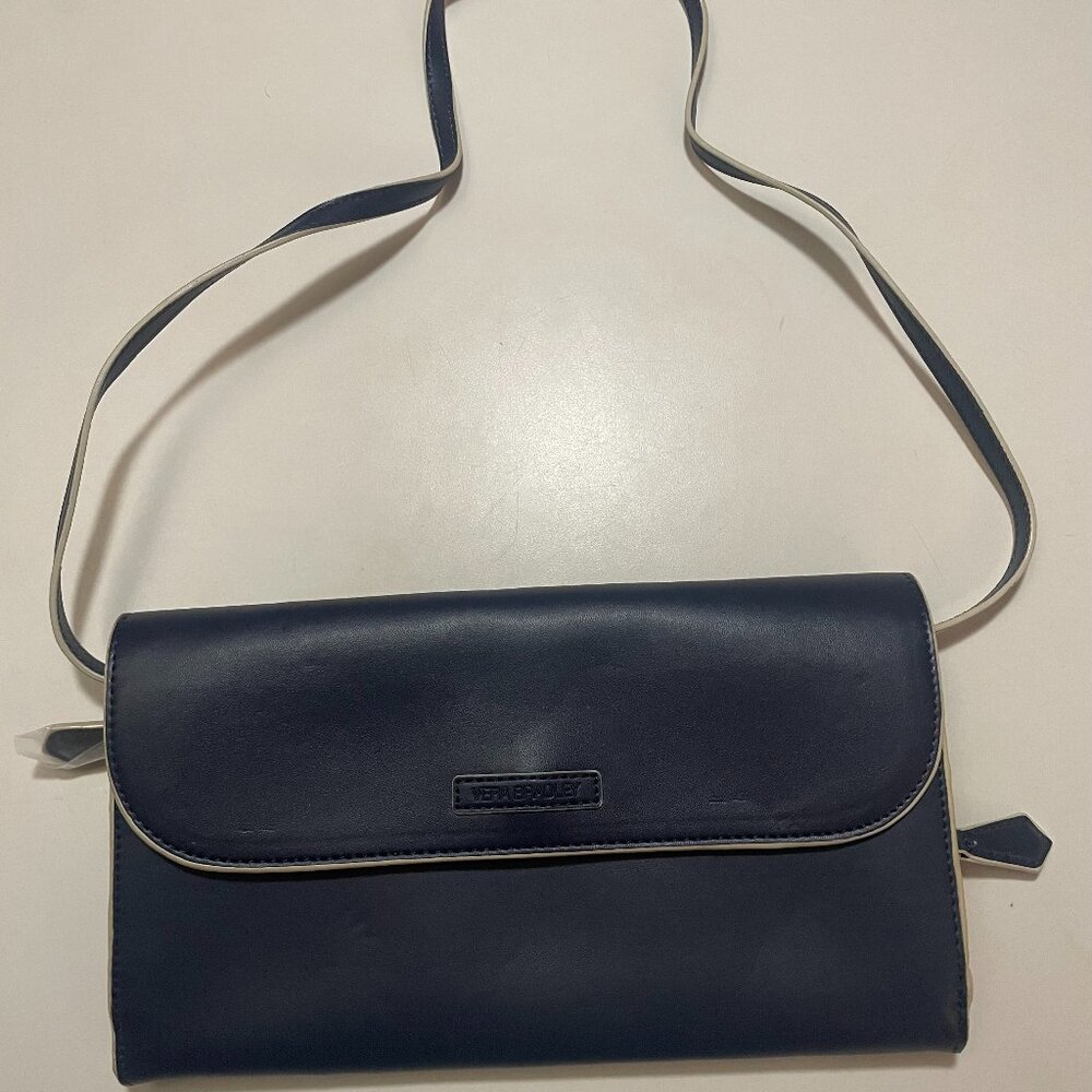 Vera Bradley Flap Clutch Classic Navy